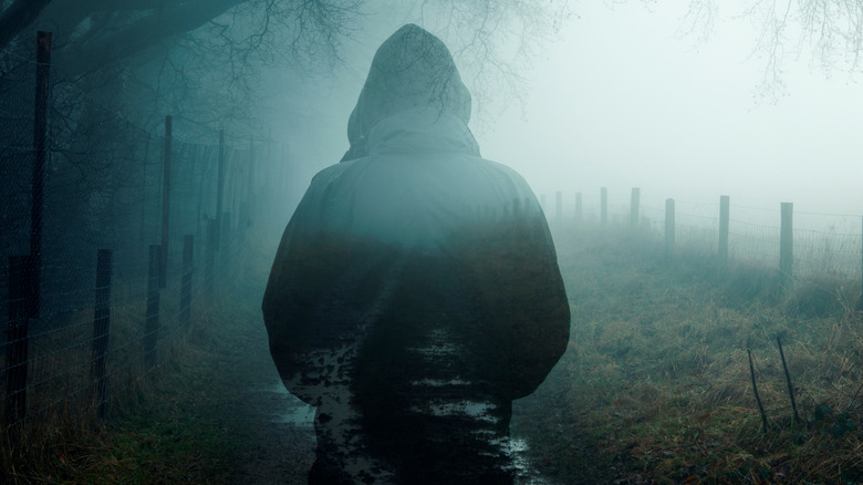 Man vanishing