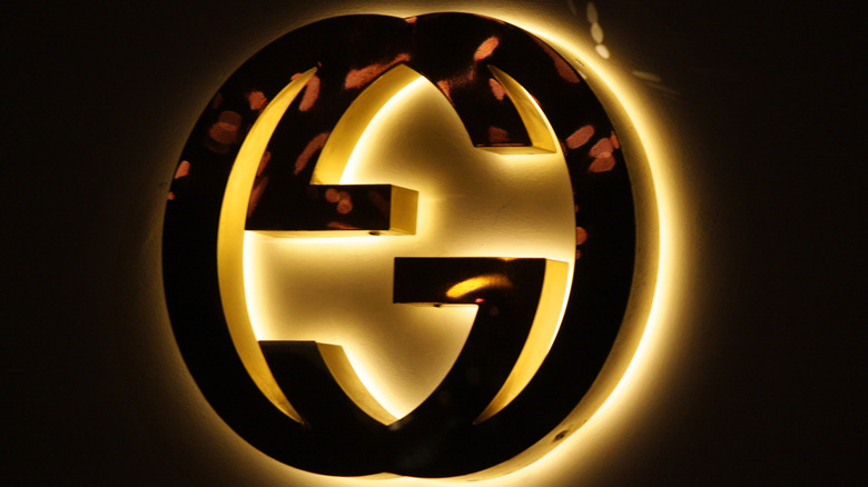 Gucci logo on Berlin storefront 