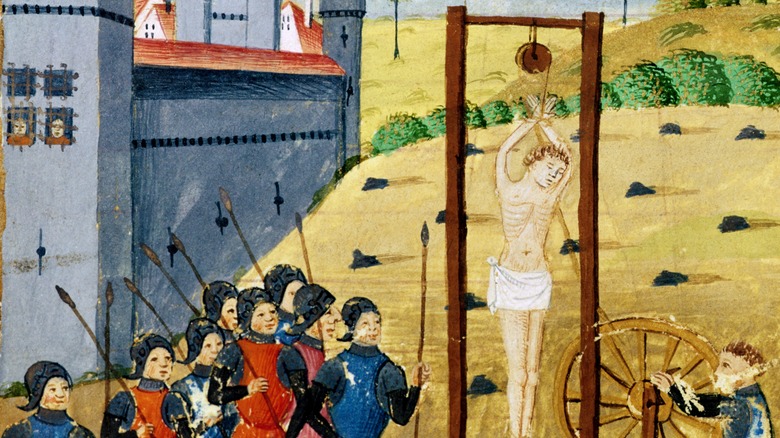 Alexander the Great martrying a person