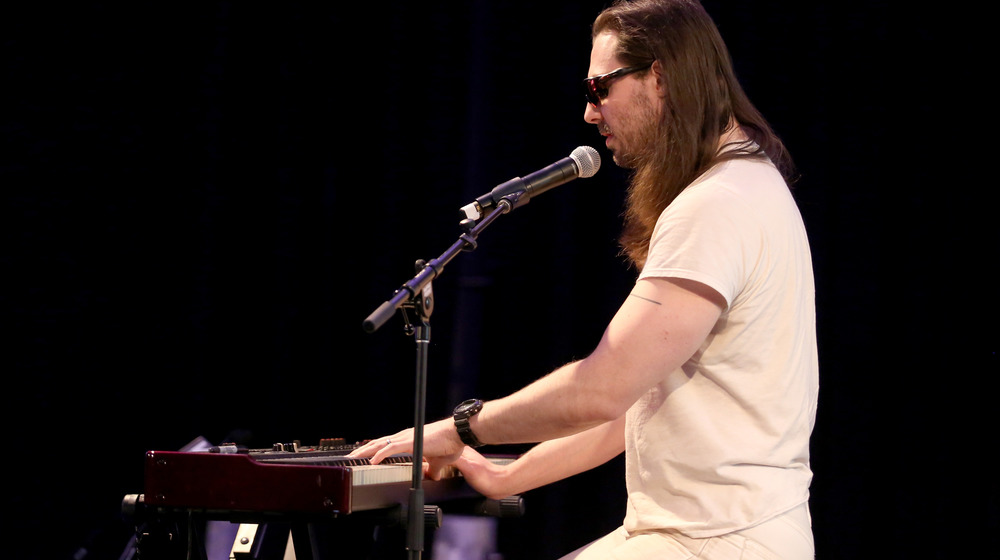 Andrew W.K. playing keyboard