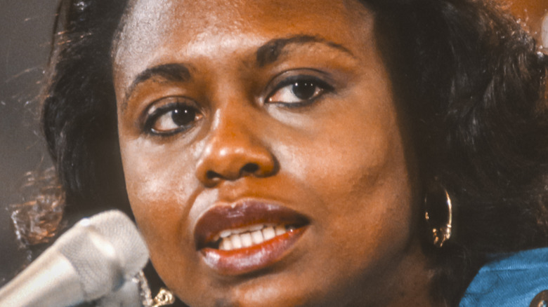 Anita Hill testifies before the Senate Judiciary Committee