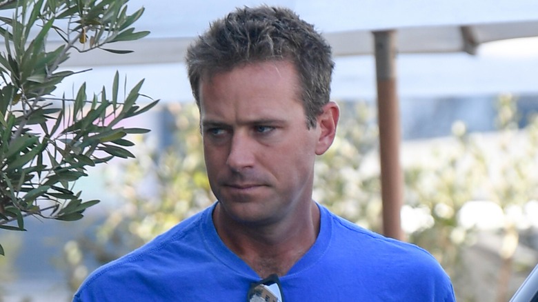 Armie Hammer looks perplexed