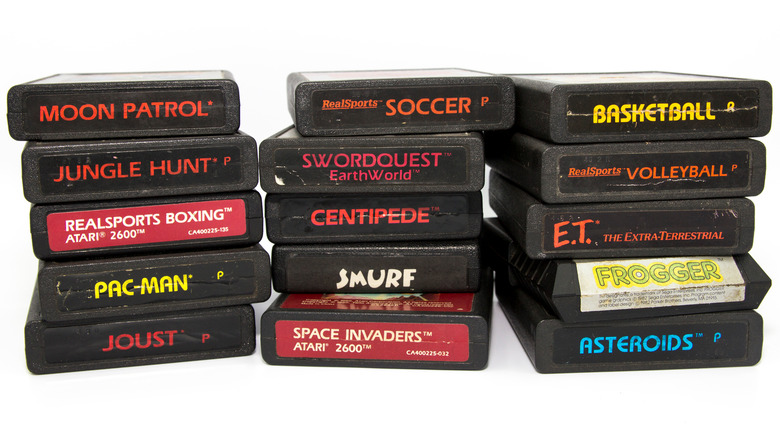 Atari game cartridges
