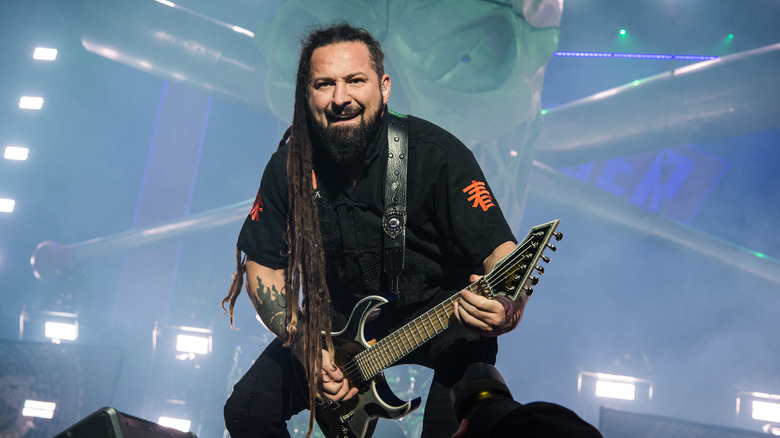 Zoltan Bathory playing guitar