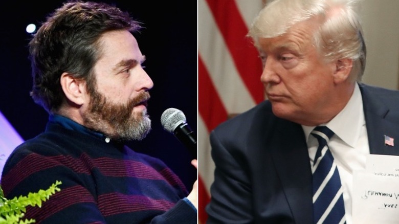 zach galifianakis donald trump side by side