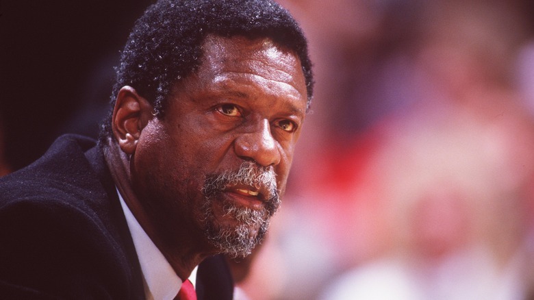 Bill Russell during basketball game