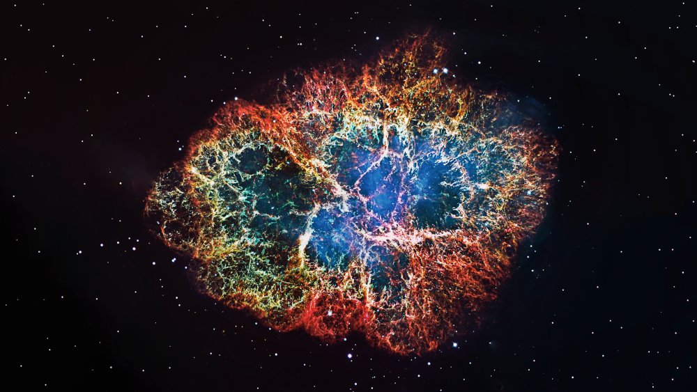 A supernova, black hole