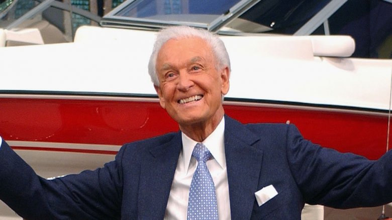 Bob Barker smiling with open arms