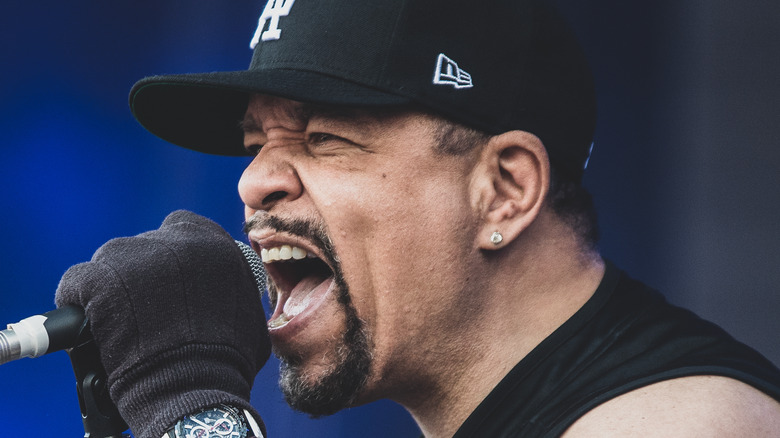 Ice-T performing onstage