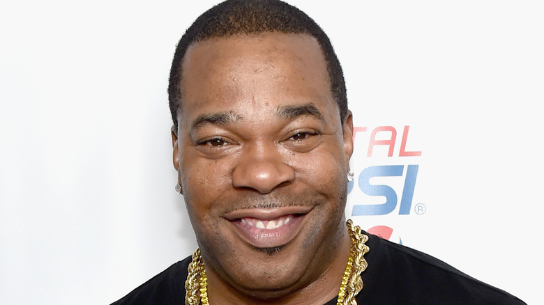 Busta Rhymes smiling