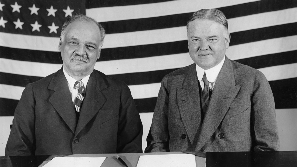 Vice President Charles Curtis and President Herbert Hoover