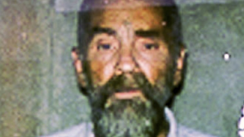 Charles Manson grainy mugshot