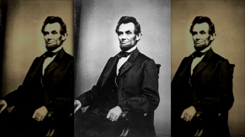 Abraham Lincoln (1809-1865), photograph by Mathew Brady