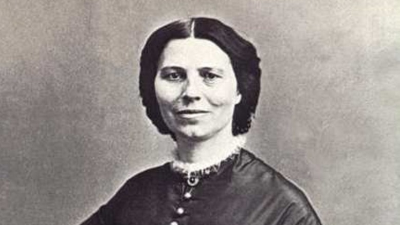 Cropped photo of Clara Barton c. 1865