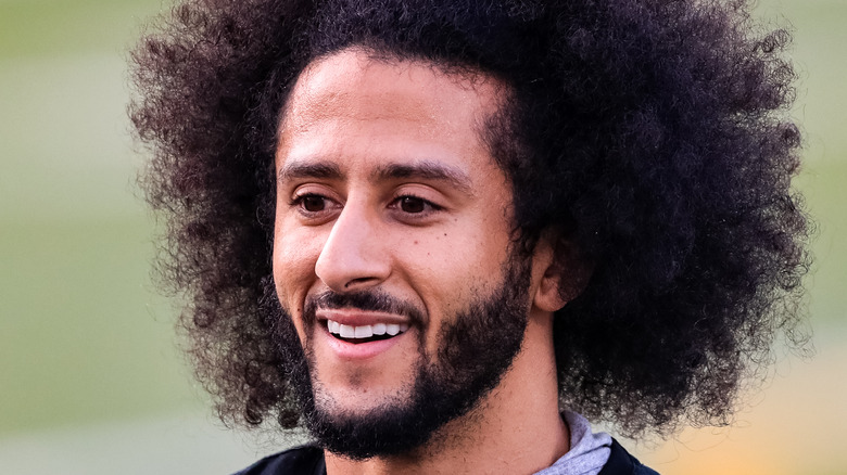 Football player and activist Colin Kaepernick 