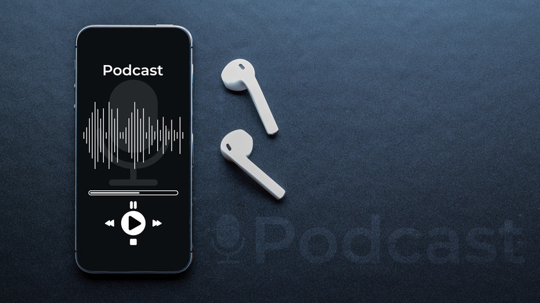 Smartphone podcast player
