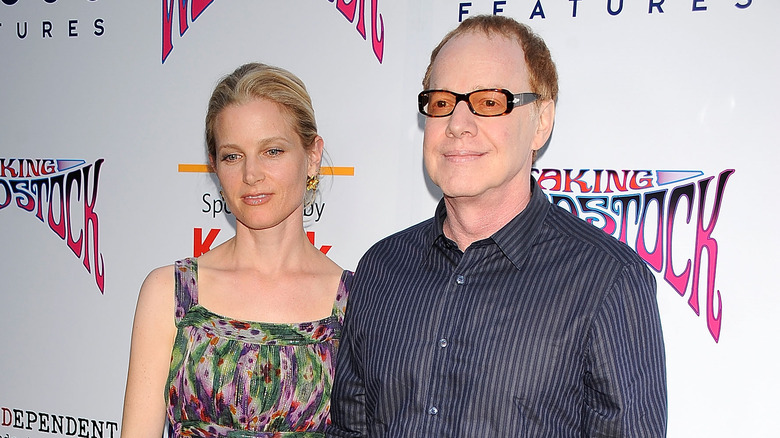 Bridget Fonda and Danny Elfman