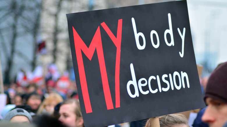 Poland female reproductive rights protest