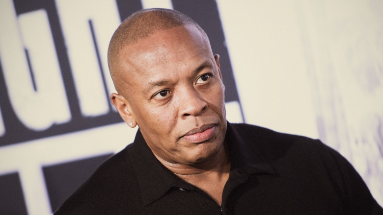 Dr. Dre looking to the side
