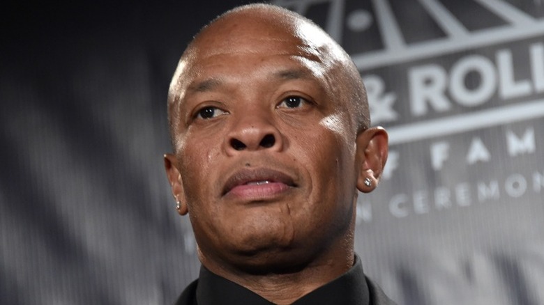 Dr. Dre looking serious
