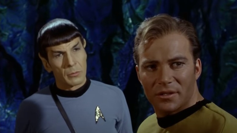 Leonard Nimoy and William Shatner in "Star Trek"