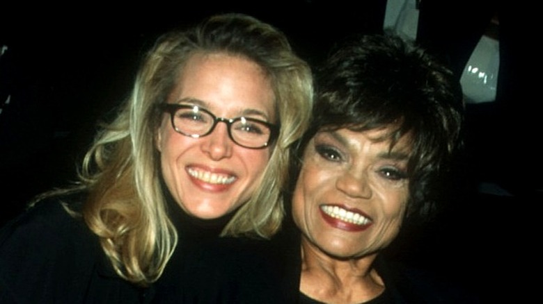 Eartha Kitt and her daughter Kitt Shapiro smiling 