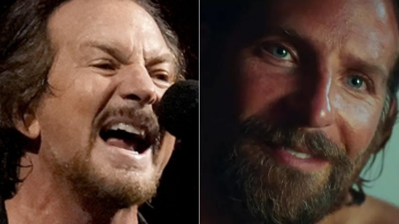 Eddie Vedder singing, Bradley Cooper beard