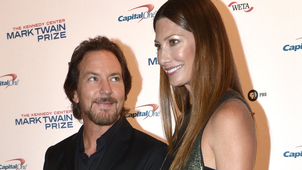 Eddie Vedder Jill McCormick at event smiling