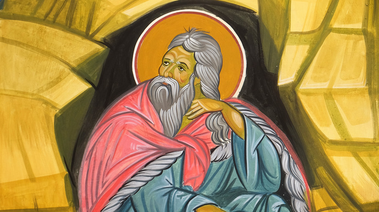 painting depicting elijah