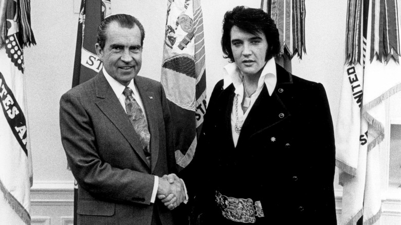 Richard Nixon and Elvis Presley