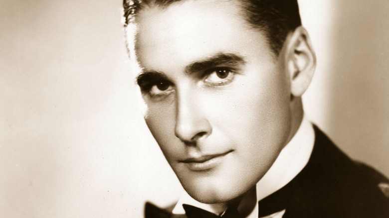 young errol flynn in tux