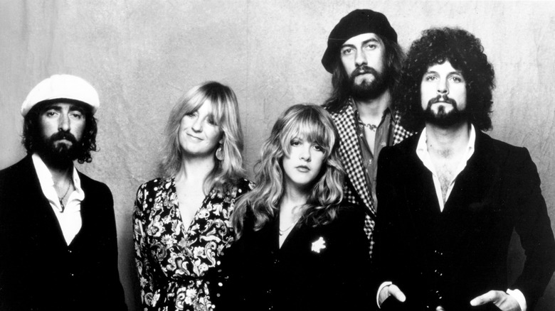 Black and white portrait Fleetwood Mac