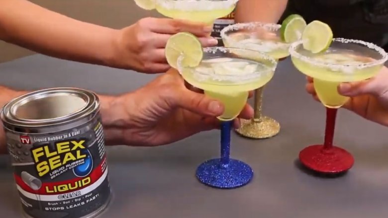 flex seal liquid margarita glasses