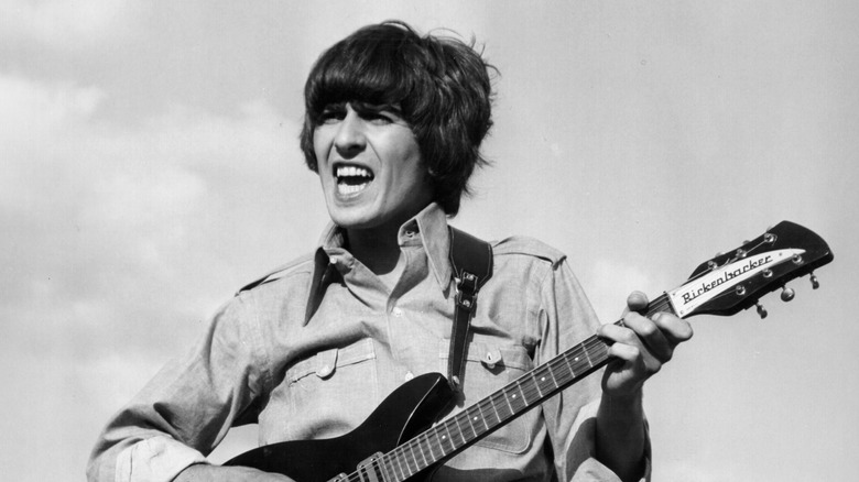 George Harrison performing in 1966