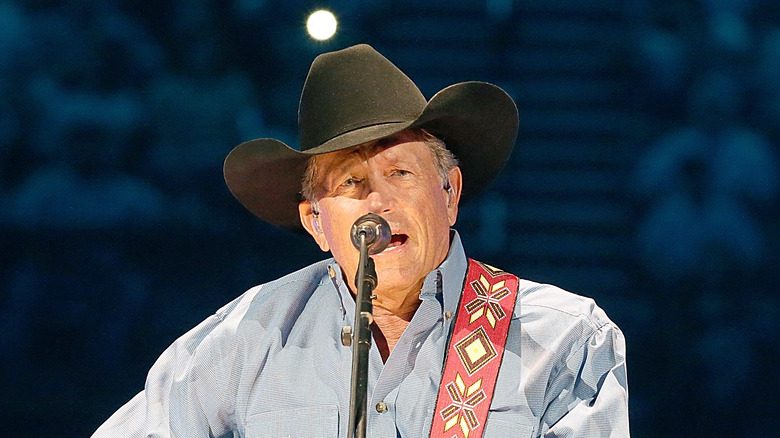 George Strait singing