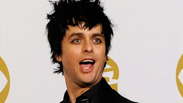 Billie Joe Armstrong with mouth open