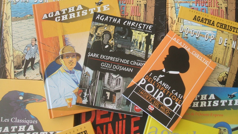 Book covers featuring Poirot character