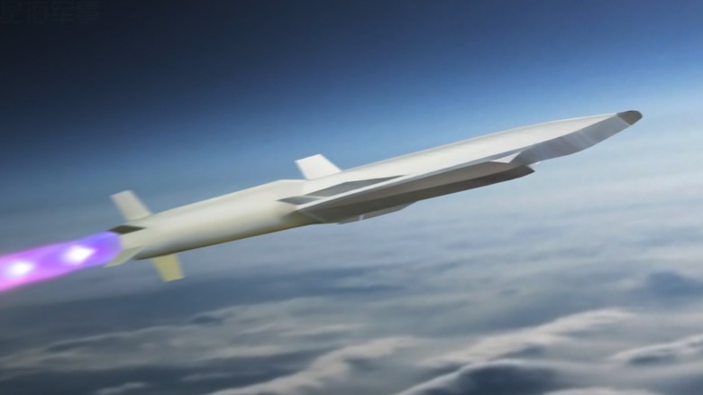 Artist's impression of hypersonic missile