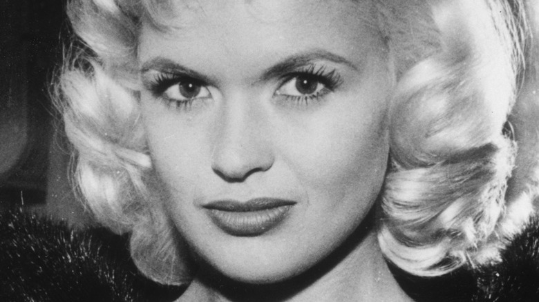 Jayne Mansfield looking at camera