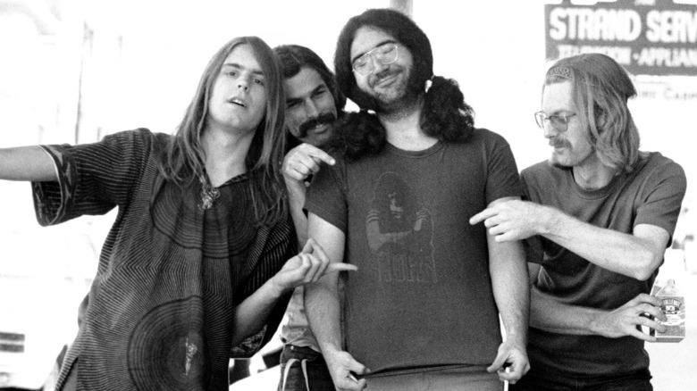 Grateful Dead and Jerry Garcia smiling