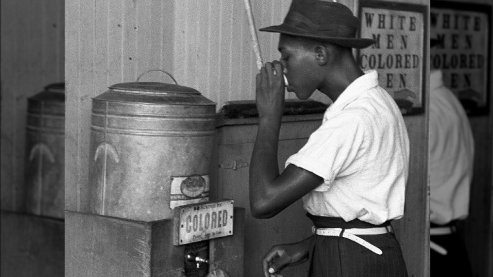 segregated drinking fountain