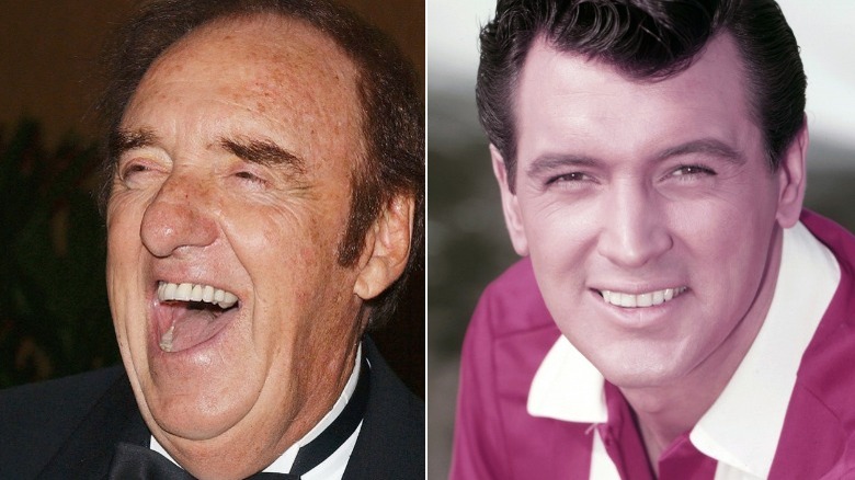 Jim Nabors laughing and Rock Hudson posing