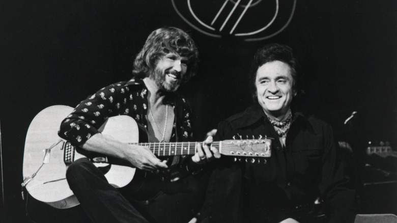 Kris Kristofferson and Johnny Cash