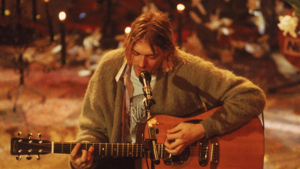 Kurt Cobain playing at MTV Unplugged