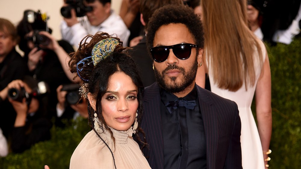 Lenny Kravitz with his ex-wife Lisa Bonet 