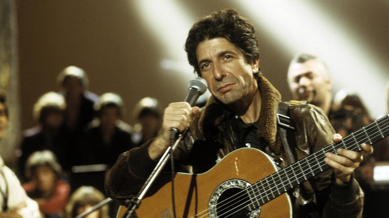 Leonard Cohen performing in 1979
