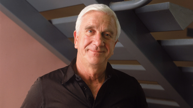 Leslie Nielsen smiling