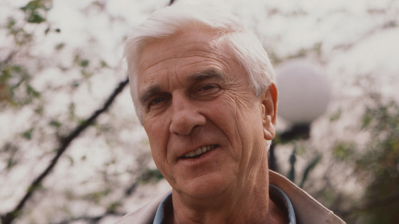 Leslie Nielsen smiling