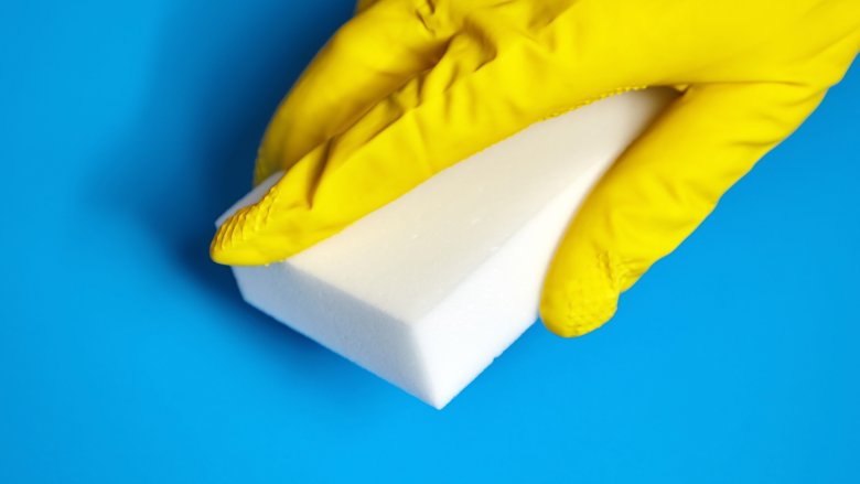 Cleaning with a magic eraser