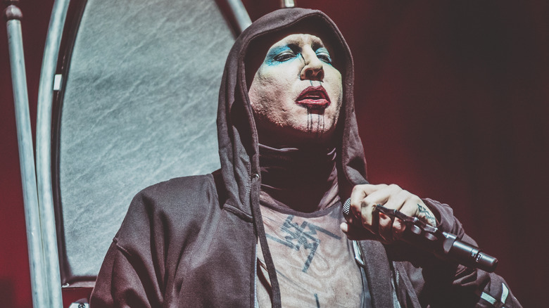 manson stage performer hood